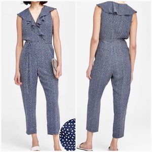 Banana Republic Print Cropped Jumpsuit Sz. 0